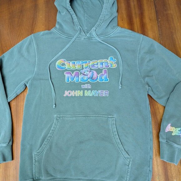 2019 John Mayer x Lisa Frank "Current Mood" Spruce Concert Tour Band Hoodie - S - Picture 4 of 16